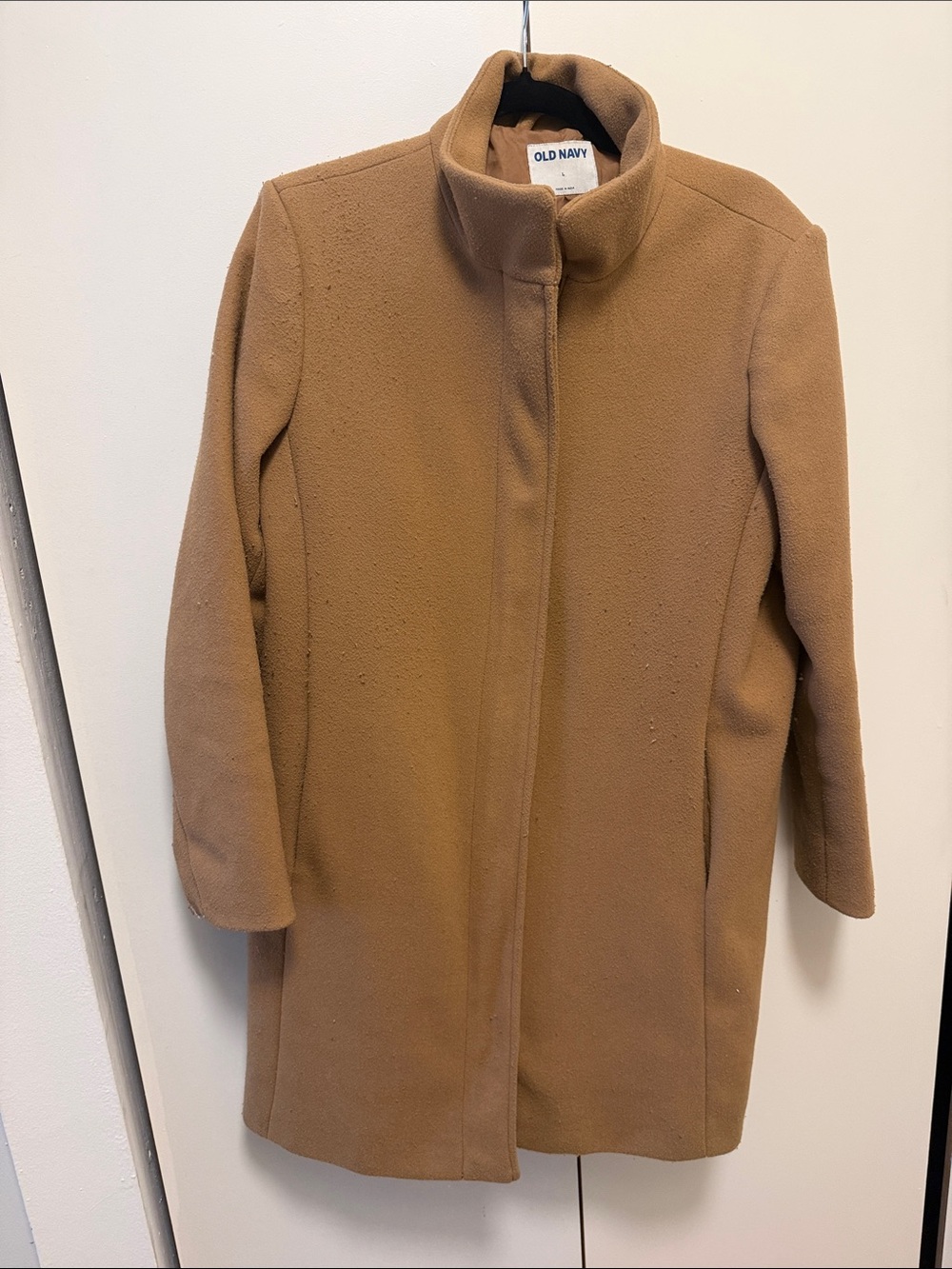Old Navy Camel Fleece Trench Coat